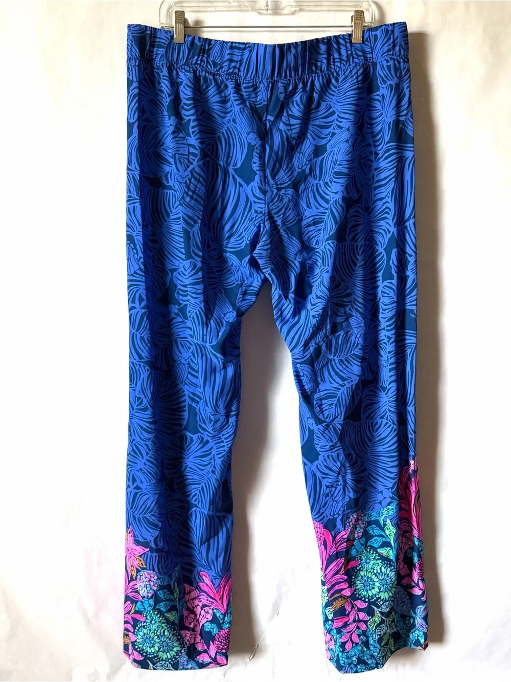 Lilly Pulitzer Size XL Bal Harbour Wide Leg Pants Palazzo Aegean Calypso Coast